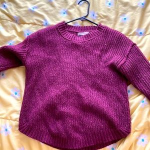 Burgundy sweater